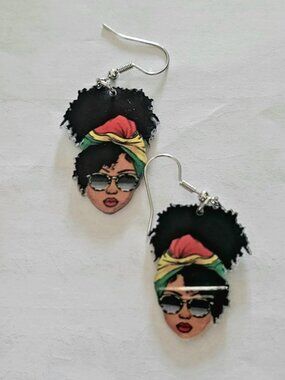 Flat African-Inspired Earrings | Bold Cultural Elements for Festivals